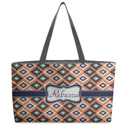 Tribal Beach Totes Bag - w/ Black Handles (Personalized)