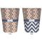 Tribal Trash Can White - Front and Back - Apvl