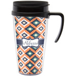 Tribal Acrylic Travel Mug with Handle (Personalized)