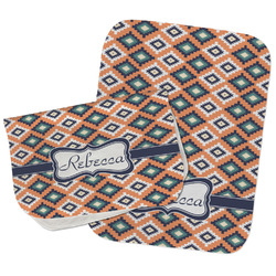 Tribal Burp Cloths - Fleece - Set of 2 w/ Name or Text