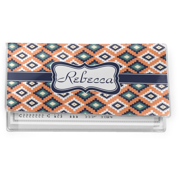 Custom Tribal Vinyl Checkbook Cover (Personalized)