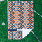 Tribal Waffle Weave Golf Towel - In Context