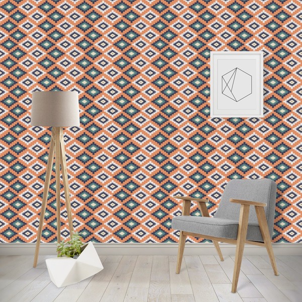 Custom Tribal Wallpaper & Surface Covering (Water Activated - Removable)