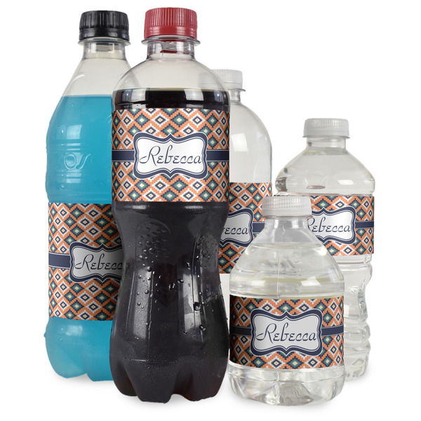 Tribal Water Bottle Label - Multiple Bottle Sizes