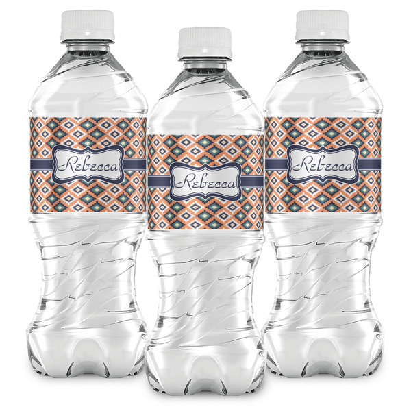 Tribal Water Bottle Labels - Front View