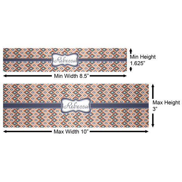Tribal Water Bottle Labels w/ Dimensions