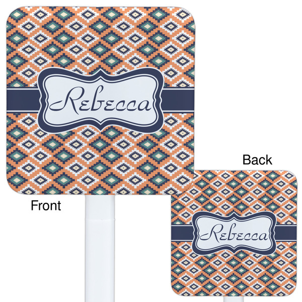 Tribal White Plastic Stir Stick - Double Sided - Approval