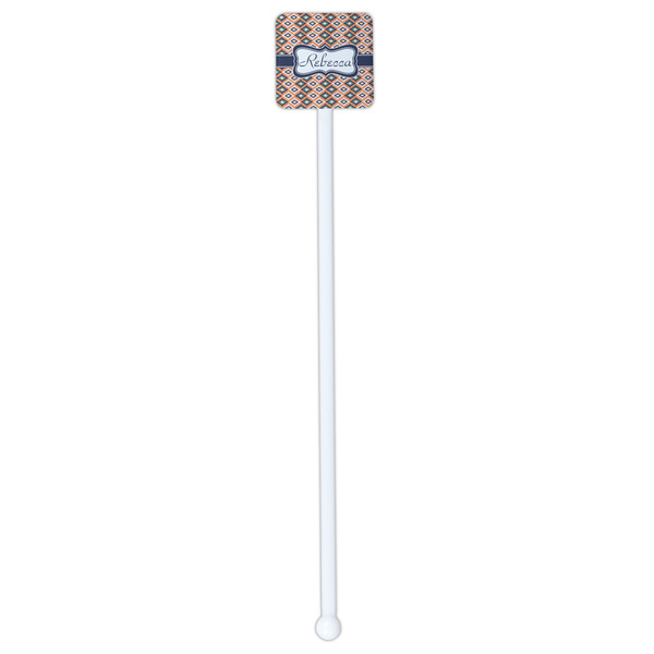 Tribal White Plastic Stir Stick - Single Sided - Square - Single Stick