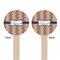 Tribal Wooden 6" Stir Stick - Round - Double Sided - Front & Back