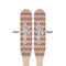 Tribal Wooden Food Pick - Paddle - Double Sided - Front & Back