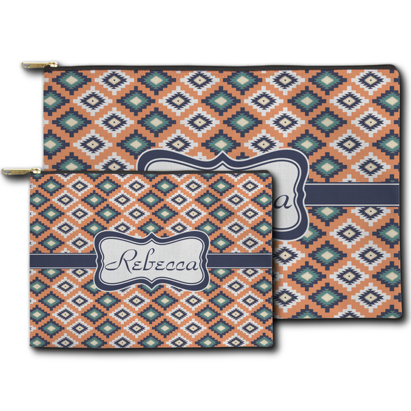 Tribal Zippered Pouches - Size Comparison