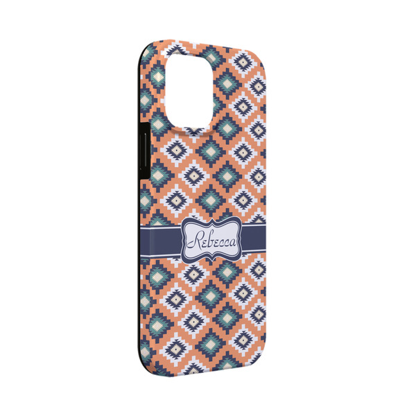Custom Tribal iPhone Case - Rubber Lined - iPhone 13 Mini (Personalized)