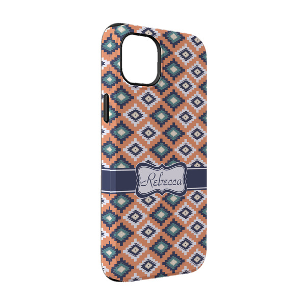 Custom Tribal iPhone Case - Rubber Lined - iPhone 14 (Personalized)
