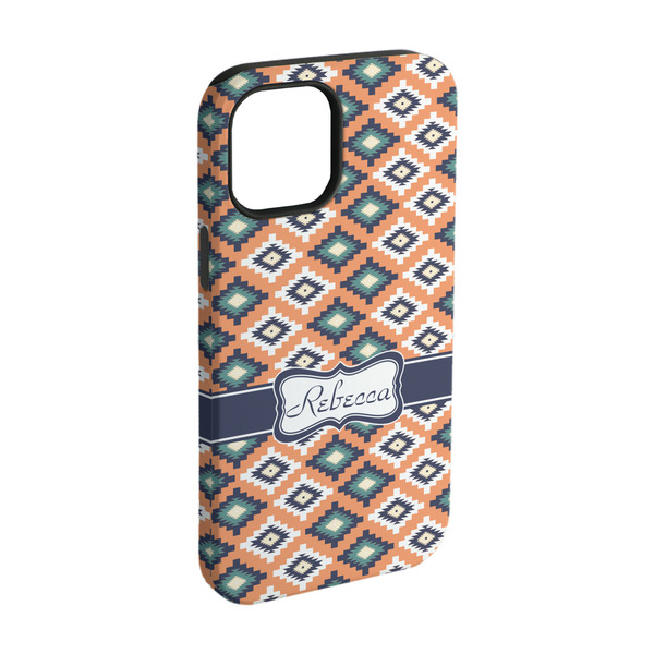 Custom Tribal iPhone Case - Rubber Lined - iPhone 15 Pro (Personalized)