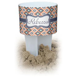 Tribal White Beach Spiker Drink Holder (Personalized)