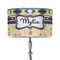 Tribal2 12" Drum Lampshade - ON STAND (Poly Film)