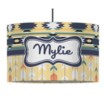 Tribal2 12" Drum Pendant Lamp - Fabric (Personalized)