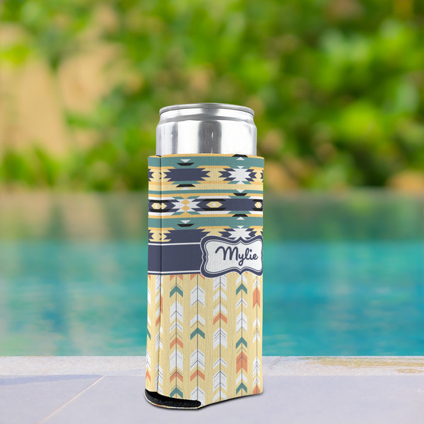 Tribal2 Can Cooler - Tall 12oz - In Context