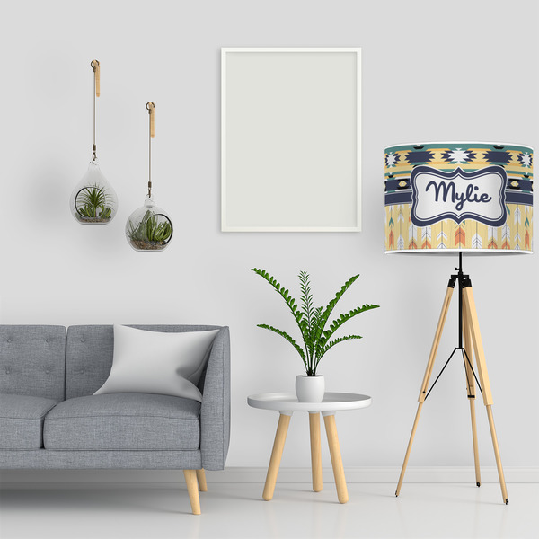 Tribal2 16" Drum Lampshade - LIFESTYLE