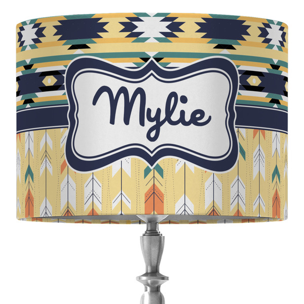 Custom Tribal2 16" Drum Lamp Shade - Fabric (Personalized)