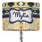 Tribal2 16" Drum Lampshade - ON STAND (Fabric)