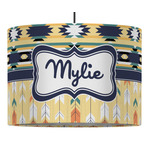 Tribal2 16" Drum Pendant Lamp - Fabric (Personalized)