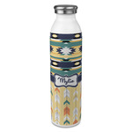 Tribal2 20oz Stainless Steel Water Bottle - Full Print (Personalized)