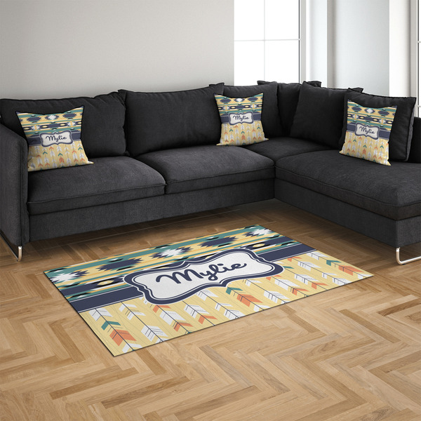 Tribal2 4'x6' Indoor Area Rugs - IN CONTEXT