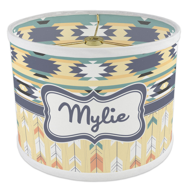 Tribal2 8" Drum Lampshade - ANGLE Poly-Film