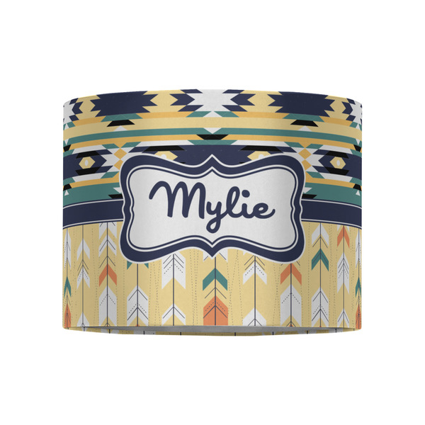 Tribal2 8" Drum Lampshade - FRONT (Fabric)