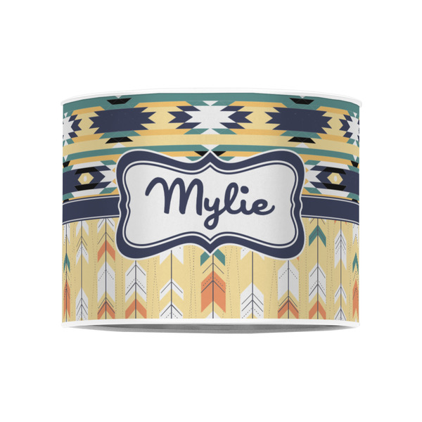 Tribal2 8" Drum Lampshade - FRONT (Poly Film)