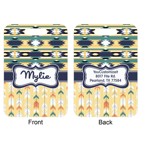 Tribal2 Aluminum Luggage Tag (Front + Back)