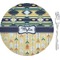 Tribal2 8" Glass Appetizer / Dessert Plates - Single or Set (Personalized)