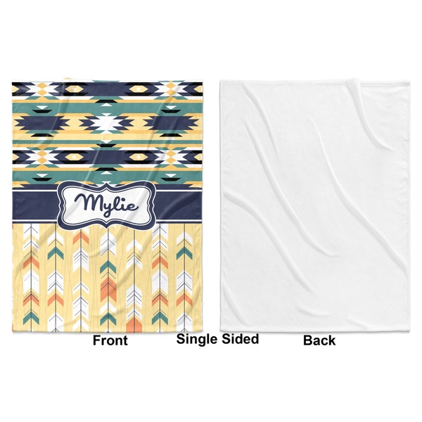 Tribal2 Baby Blanket (Single Side - Printed Front, White Back)