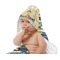 Tribal2 Baby Hooded Towel on Child