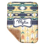 Tribal2 Sherpa Baby Blanket - 30" x 40" w/ Name or Text