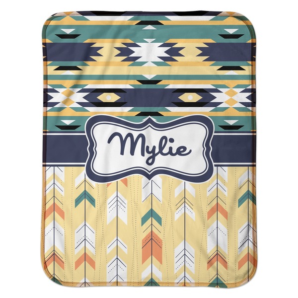Tribal2 Baby Sherpa Blanket - Flat