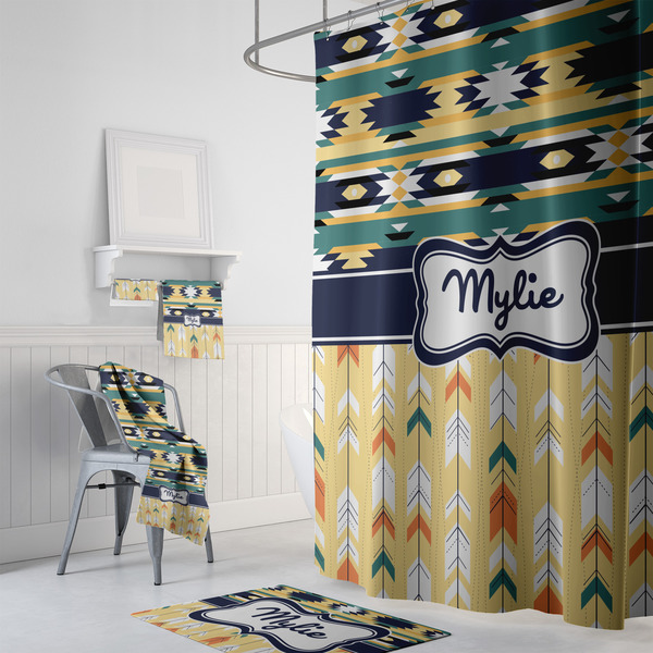 Tribal2 Bath Towel Sets - 3-piece - In Context