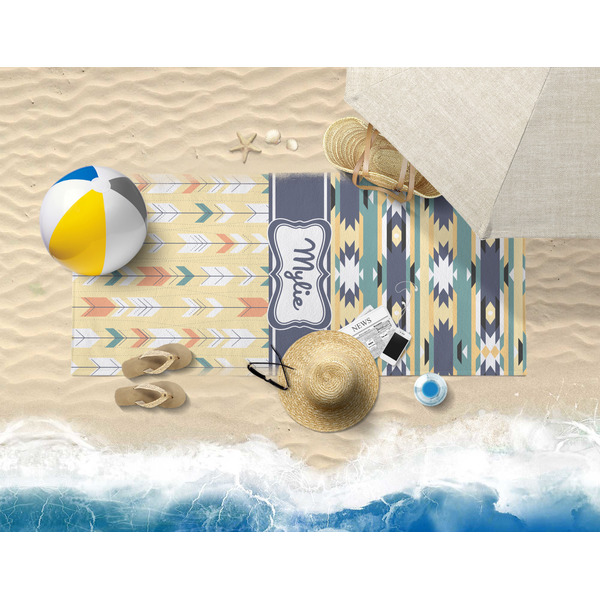 Tribal2 Beach Towel Lifestyle