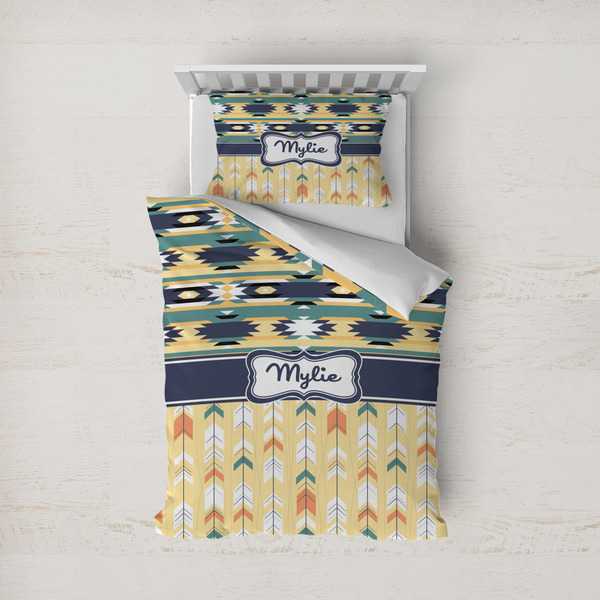 Custom Tribal2 Duvet Cover Set - Twin (Personalized)