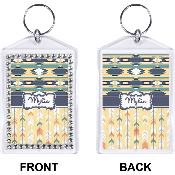 Tribal2 Bling Keychain (Front + Back)