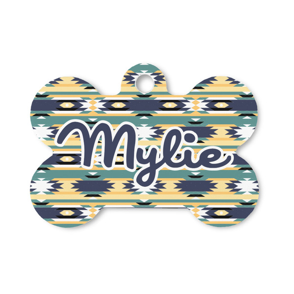 Custom Tribal2 Bone Shaped Dog ID Tag - Small (Personalized)