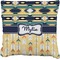 Tribal2 Faux-Linen Throw Pillow 18" (Personalized)
