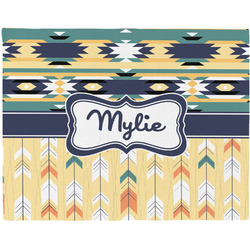 Tribal2 Woven Fabric Placemat - Twill w/ Name or Text