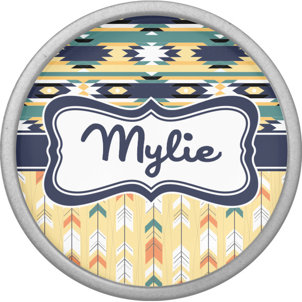 Tribal2 Cabinet Knob - Nickel - Front