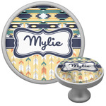 Tribal2 Cabinet Knob (Silver) (Personalized)