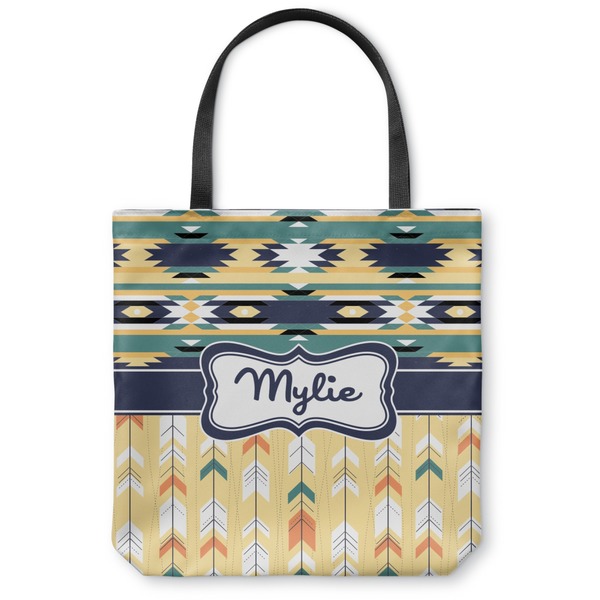 Custom Tribal2 Canvas Tote Bag - Large - 18"x18" (Personalized)