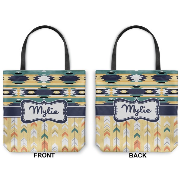 Tribal2 Canvas Tote - Front and Back