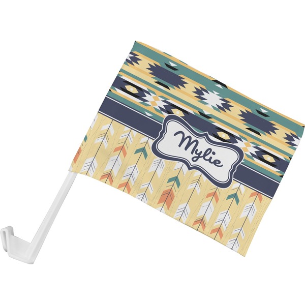 Custom Tribal2 Car Flag - Small w/ Name or Text