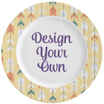 Tribal2 Ceramic Dinner Plates (Set of 4) (Personalized)